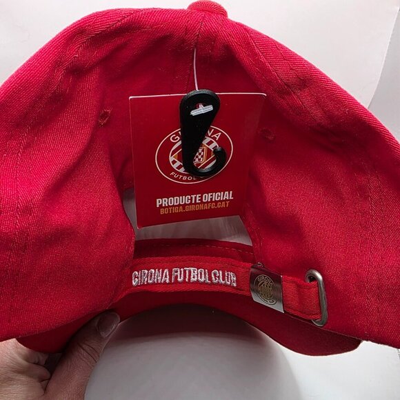 Girona Futbol Club Hat | Red Baseball Cap | Spanish Soccer Team Gear - Picture 4 of 6